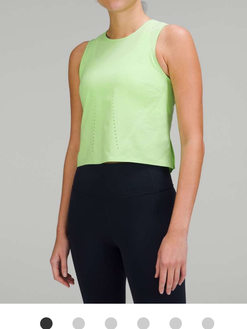 Lululemon Swift Ventilated Running Tank Top – Scream Green Light | Size 6